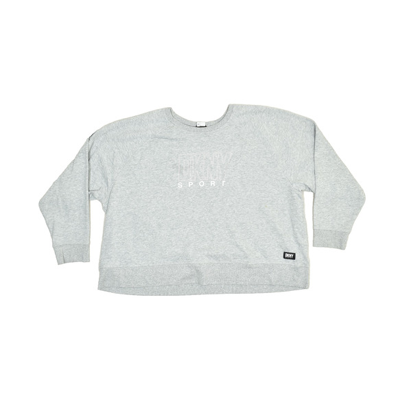 DKNY Sport Gray Cotton Recycled Polyester Crewneck Sweatshirt Plus Size 3X - Picture 1 of 8